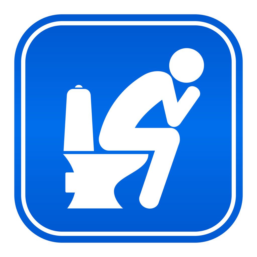Toilet room vector sign